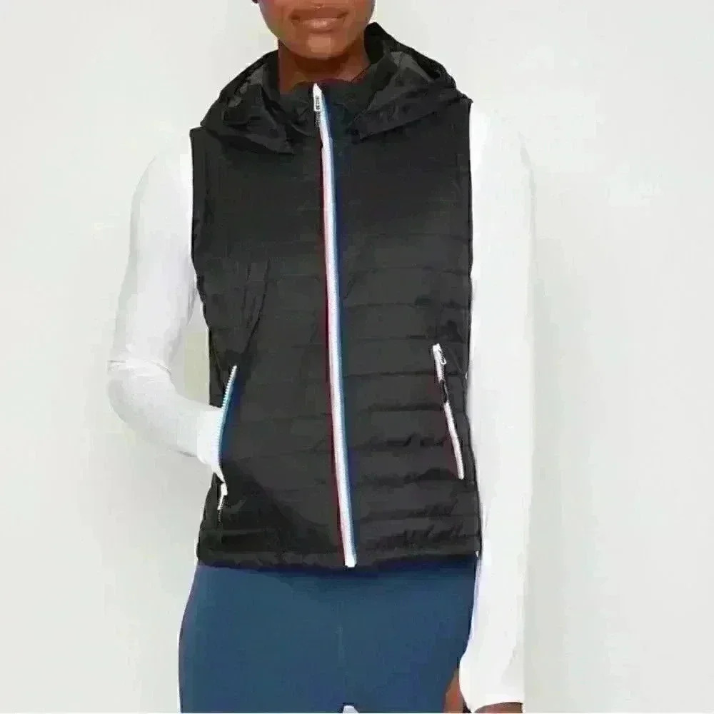 NWT Fourlaps Women's Lightweight Cover Vest - Black Sz M MSRP $158